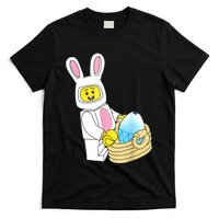 Easter Day Figure Rabbit Master Builder Block Brick Building T-Shirt