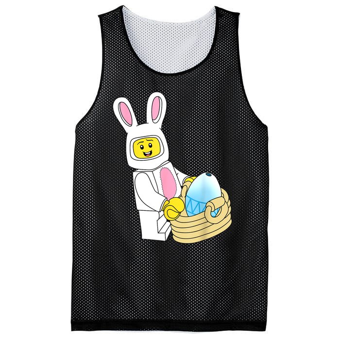 Easter Day Figure Rabbit Master Builder Block Brick Building Mesh Reversible Basketball Jersey Tank