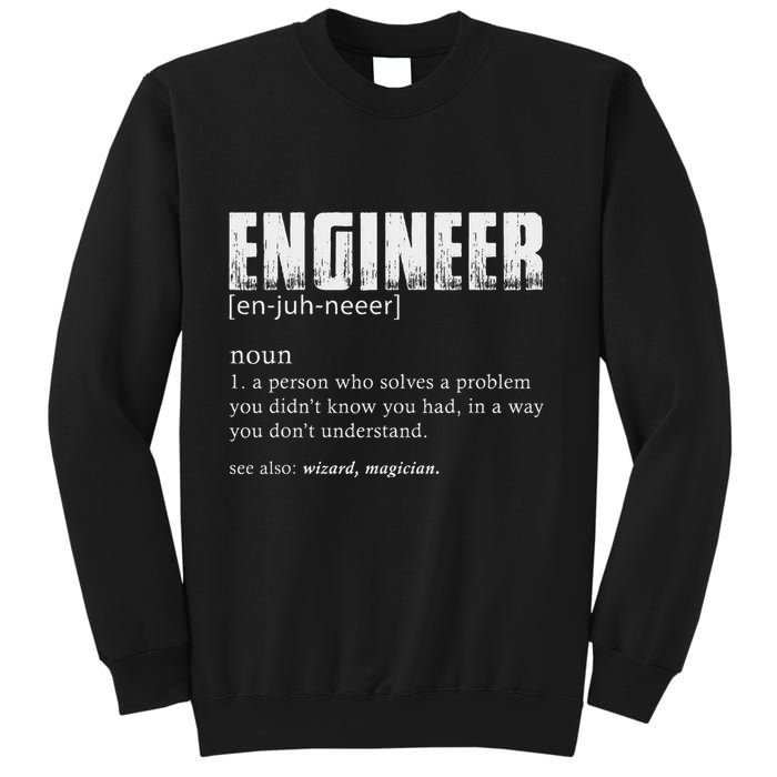Engineer Definition Funny Engineering Sweatshirt