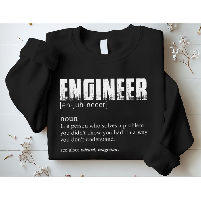 Engineer Definition Funny Engineering Sweatshirt