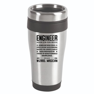 Engineer Definition Funny Noun Engineering Dictionary Term 16oz Travel Tumbler