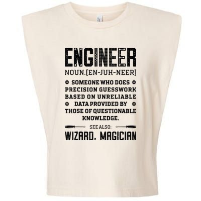 Engineer Definition Funny Noun Engineering Dictionary Term Garment-Dyed Women's Muscle Tee