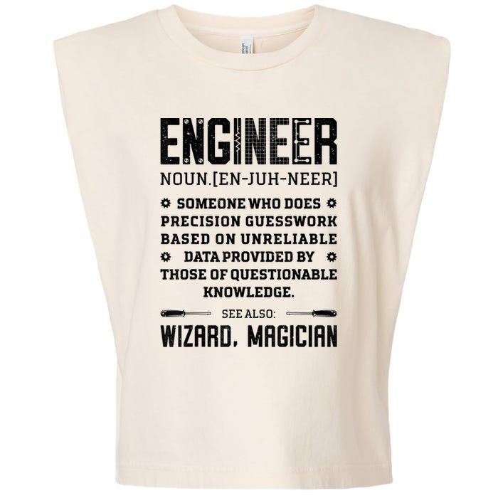 Engineer Definition Funny Noun Engineering Dictionary Term Garment-Dyed Women's Muscle Tee