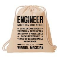 Engineer Definition Funny Noun Engineering Dictionary Term Drawstring Bag