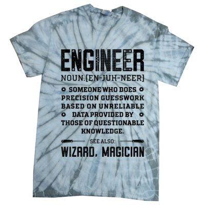 Engineer Definition Funny Noun Engineering Dictionary Term Tie-Dye T-Shirt