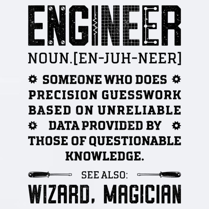 Engineer Definition Funny Noun Engineering Dictionary Term Sueded Cloud Jersey T-Shirt