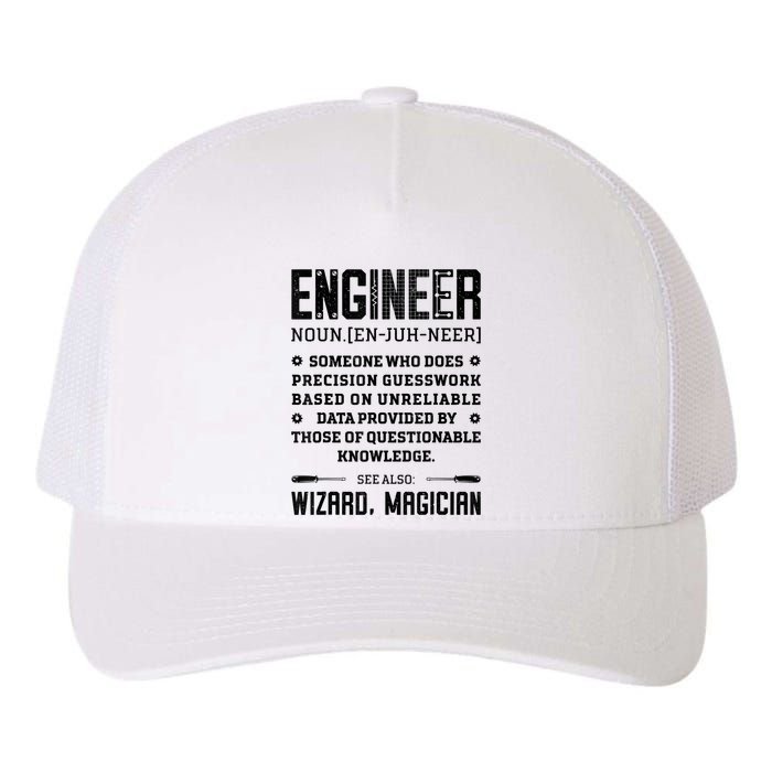 Engineer Definition Funny Noun Engineering Dictionary Term Yupoong Adult 5-Panel Trucker Hat