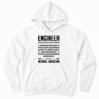 Engineer Definition Funny Noun Engineering Dictionary Term Hoodie