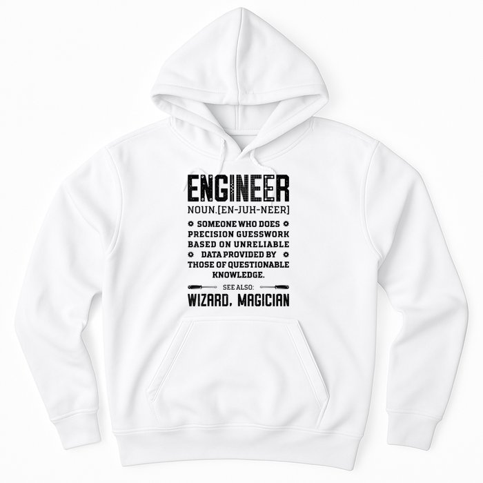 Engineer Definition Funny Noun Engineering Dictionary Term Hoodie