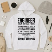 Engineer Definition Funny Noun Engineering Dictionary Term Hoodie