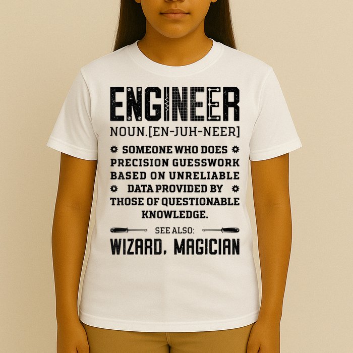 Engineer Definition Funny Noun Engineering Dictionary Term T-Shirt