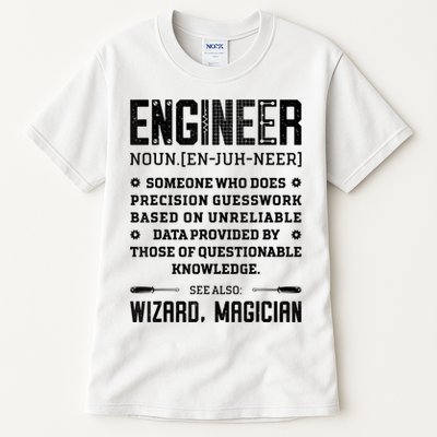 Engineer Definition Funny Noun Engineering Dictionary Term Tall T-Shirt