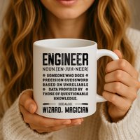 Engineer Definition Funny Noun Engineering Dictionary Term Mug