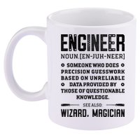 Engineer Definition Funny Noun Engineering Dictionary Term 11oz C Handle Ceramic Mug