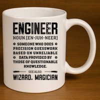 Engineer Definition Funny Noun Engineering Dictionary Term 11oz C Handle Ceramic Mug