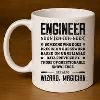 Engineer Definition Funny Noun Engineering Dictionary Term 11oz C Handle Ceramic Mug