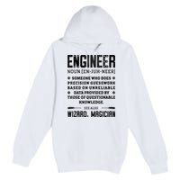 Engineer Definition Funny Noun Engineering Dictionary Term Premium Pullover Hoodie