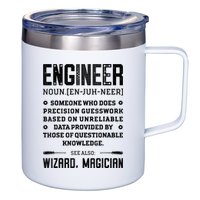 Engineer Definition Funny Noun Engineering Dictionary Term 12oz Stainless Steel Coffee Mug
