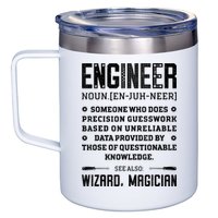 Engineer Definition Funny Noun Engineering Dictionary Term 12oz Stainless Steel Coffee Mug