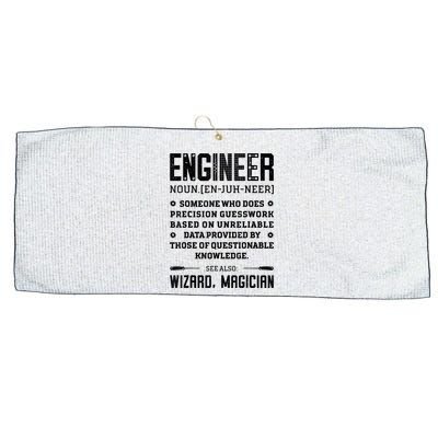 Engineer Definition Funny Noun Engineering Dictionary Term Large Microfiber Waffle Golf Towel