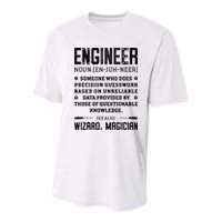 Engineer Definition Funny Noun Engineering Dictionary Term Youth Performance Sprint T-Shirt
