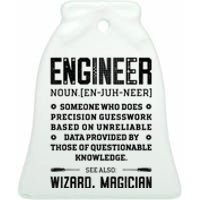 Engineer Definition Funny Noun Engineering Dictionary Term Ceramic Bell Ornament