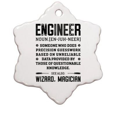 Engineer Definition Funny Noun Engineering Dictionary Term Ceramic Star Ornament