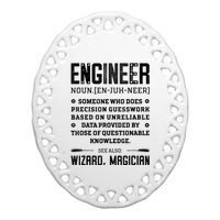 Engineer Definition Funny Noun Engineering Dictionary Term Ceramic Oval Ornament