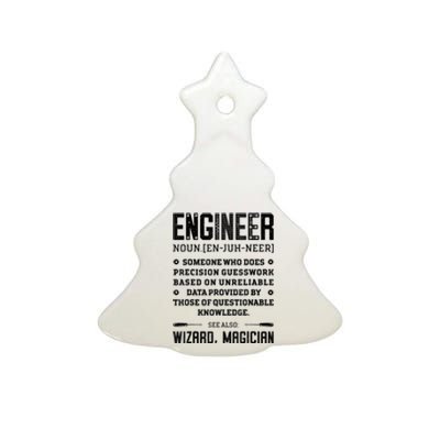 Engineer Definition Funny Noun Engineering Dictionary Term Ceramic Tree Ornament