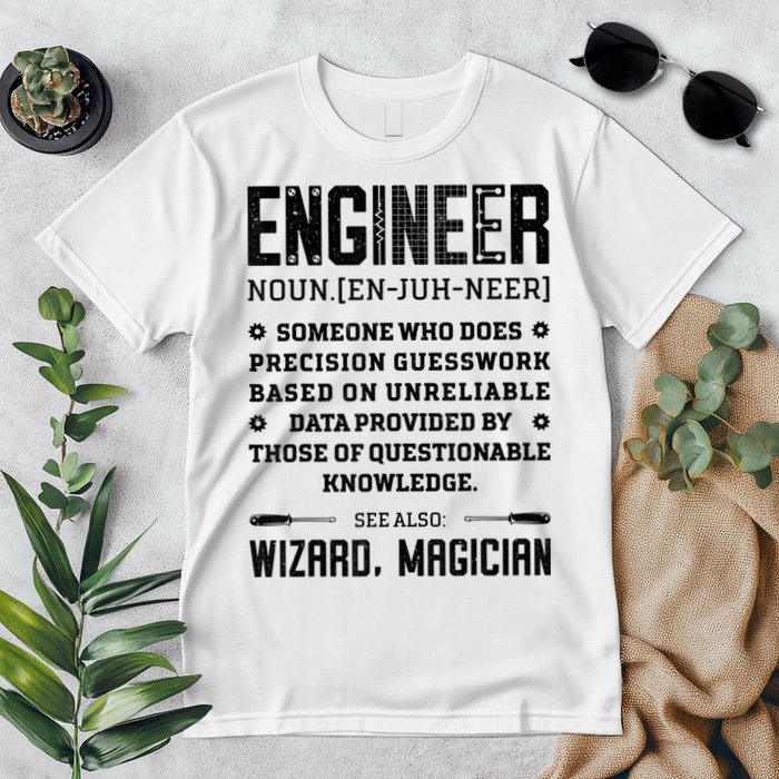 Engineer Definition Funny Noun Engineering Dictionary Term Premium T-Shirt