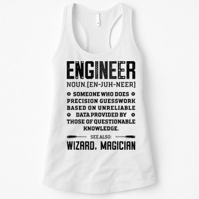 Engineer Definition Funny Noun Engineering Dictionary Term Womens Tank Top