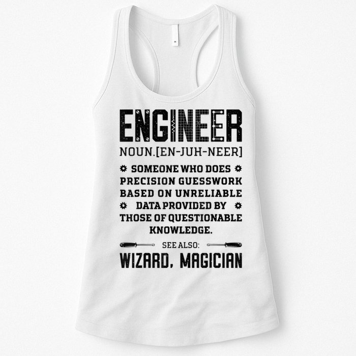 Engineer Definition Funny Noun Engineering Dictionary Term Womens Tank Top