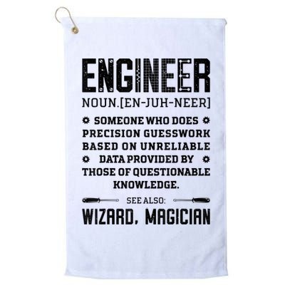 Engineer Definition Funny Noun Engineering Dictionary Term Golf Towel