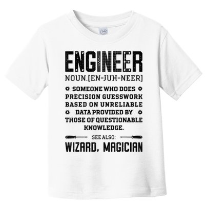Engineer Definition Funny Noun Engineering Dictionary Term Toddler T-Shirt