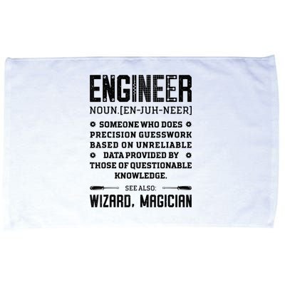 Engineer Definition Funny Noun Engineering Dictionary Term Microfiber Hand Towel