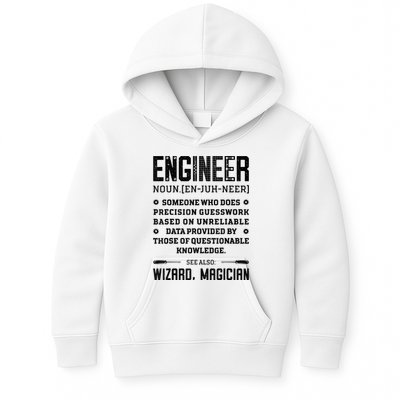 Engineer Definition Funny Noun Engineering Dictionary Term Kids Hoodie
