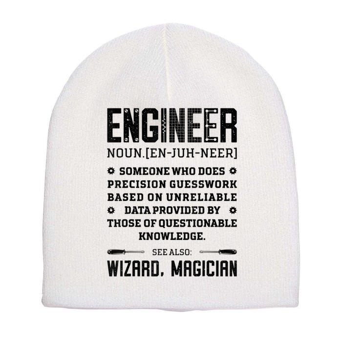 Engineer Definition Funny Noun Engineering Dictionary Term Short Acrylic Beanie