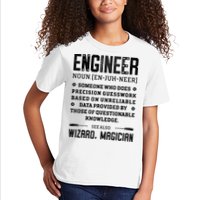 Engineer Definition Funny Noun Engineering Dictionary Term Kids T-Shirt