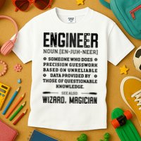 Engineer Definition Funny Noun Engineering Dictionary Term Kids T-Shirt