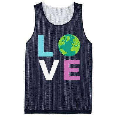 Earth Day For And LOVE The Earth Mesh Reversible Basketball Jersey Tank