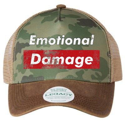 Emotional Damage Funny Viral Meme Box Legacy Tie Dye Trucker Hat