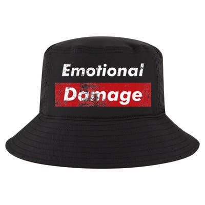 Emotional Damage Funny Viral Meme Box Cool Comfort Performance Bucket Hat