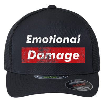 Emotional Damage Funny Viral Meme Box Flexfit Unipanel Trucker Cap