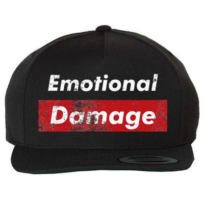 Emotional Damage Funny Viral Meme Box Wool Snapback Cap