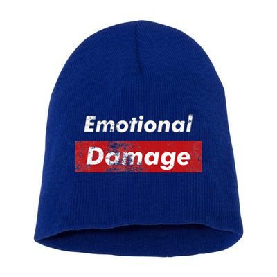 Emotional Damage Funny Viral Meme Box Short Acrylic Beanie