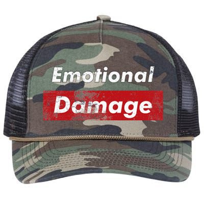 Emotional Damage Funny Viral Meme Box Retro Rope Trucker Hat Cap