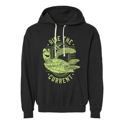 Earth Day Finding Nemo Turtle Ride The Current Garment-Dyed Fleece Hoodie