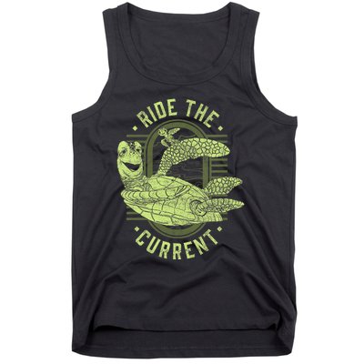 Earth Day Finding Nemo Turtle Ride The Current Tank Top