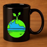 Earth Day Funy Gift 11oz C Handle Ceramic Mug