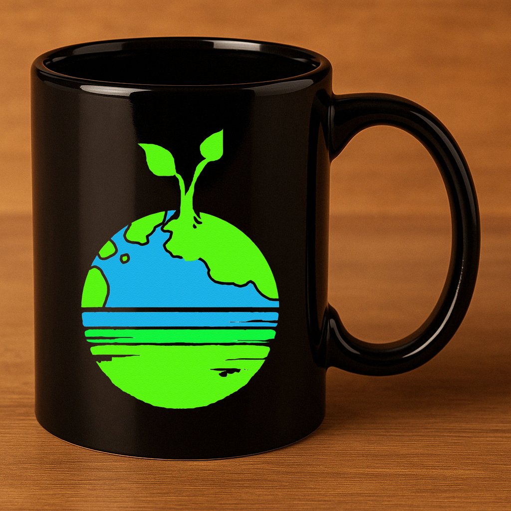 Earth Day Funy Gift 11oz C Handle Ceramic Mug
